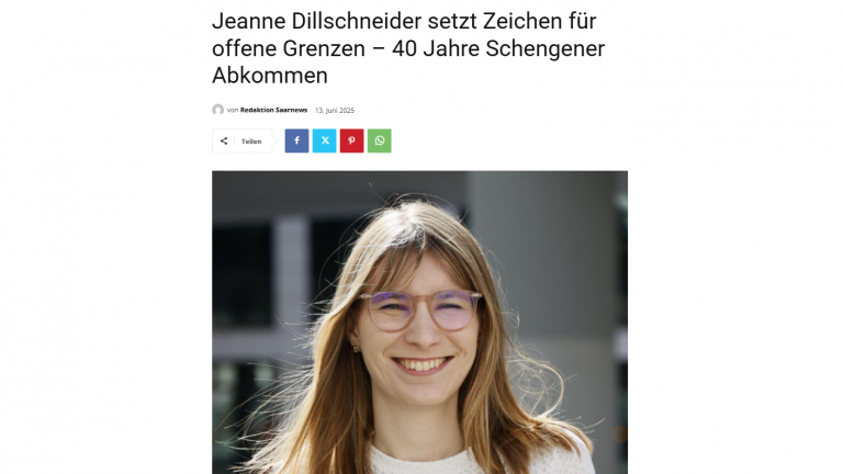 „Statt den Geist offener Grenzen zu würdigen, treiben Grenzkontrollen Spaltung Europas voran“ – Saarnews